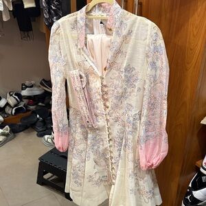 Elegant Long Sleeve Floral Dress